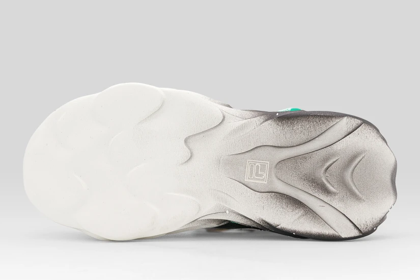 Fila Wave Memory Velcro Παιδικά Sneakers Μαύρα, Κίτρινα, Λευκά, Τυρκουάζ