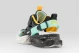Fila Wave Memory Velcro Παιδικά Sneakers Μαύρα, Κίτρινα, Λευκά, Τυρκουάζ
