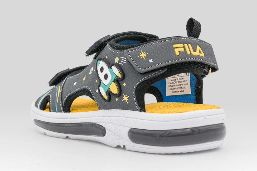 Fila Rocket Velcro Lights Παιδικά Σανδάλια Γκρι Σκούρο, Διάφορα Χρώματα