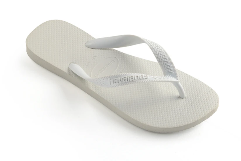 Havaianas Top Unisex Σαγιονάρες Λευκές, Γκρι Ανοιχτό