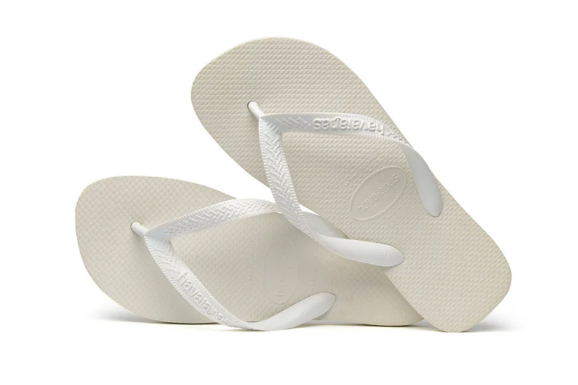 Havaianas Top Unisex Σαγιονάρες Λευκές, Γκρι Ανοιχτό