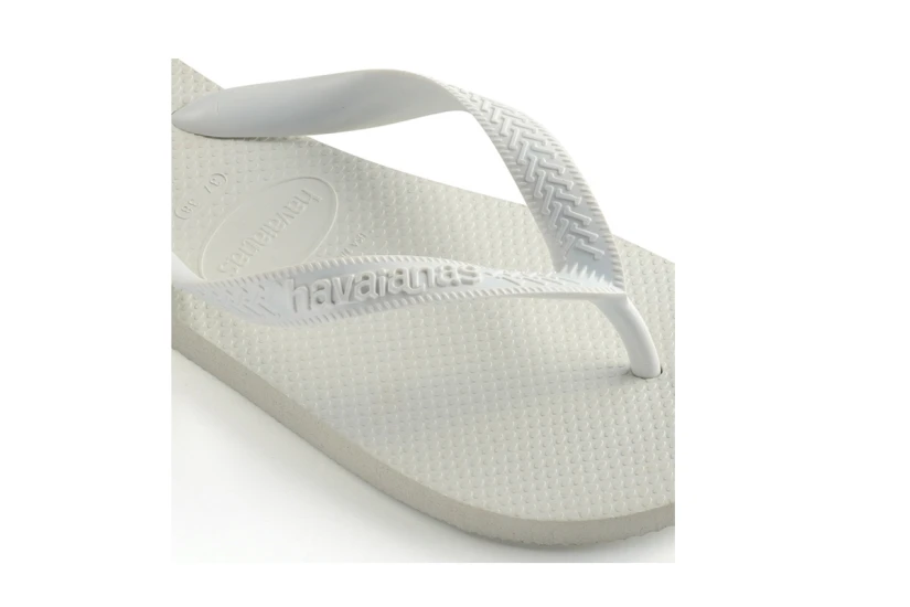 Havaianas Top Unisex Σαγιονάρες Λευκές, Γκρι Ανοιχτό