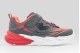 Skechers S Lights Flex-Glow Ultra Παιδικά Sneakers Ανθρακί, Λευκά, Κόκκινα, Πορτοκαλί