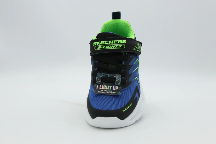 Skechers S Lights-Flex-Glow Ultra-Prism-Pacer Παιδικά Sneakers Μπλε, Μαύρα, Φυτρί, Λευκά