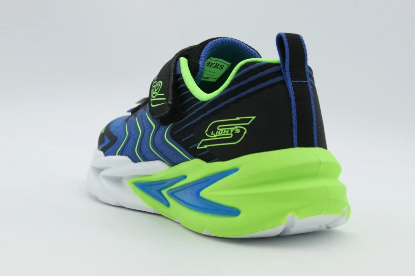 Skechers S Lights-Flex-Glow Ultra-Prism-Pacer Παιδικά Sneakers Μπλε, Μαύρα, Φυτρί, Λευκά