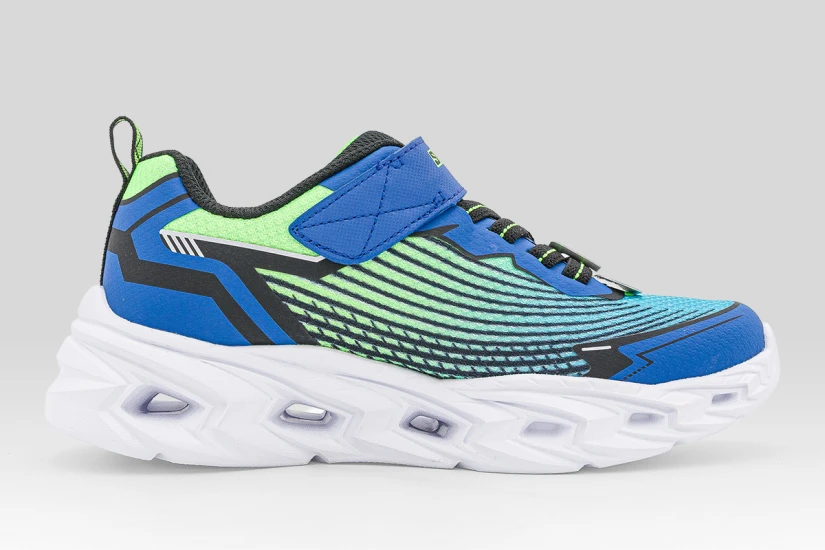 Skechers S Lights Vortex 3.0 Παιδικά Sneakers Μπλε, Λαχανί, Λευκά