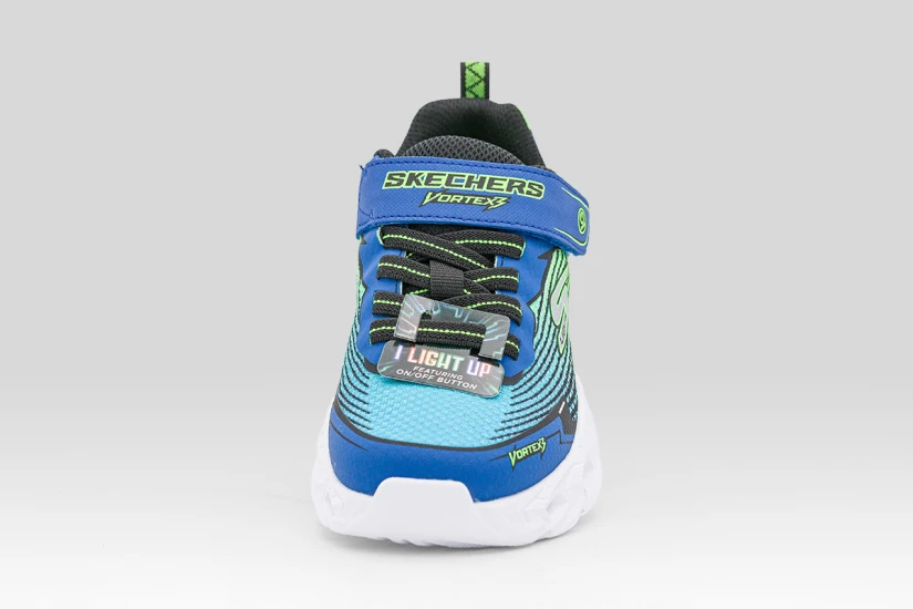 Skechers S Lights Vortex 3.0 Παιδικά Sneakers Μπλε, Λαχανί, Λευκά