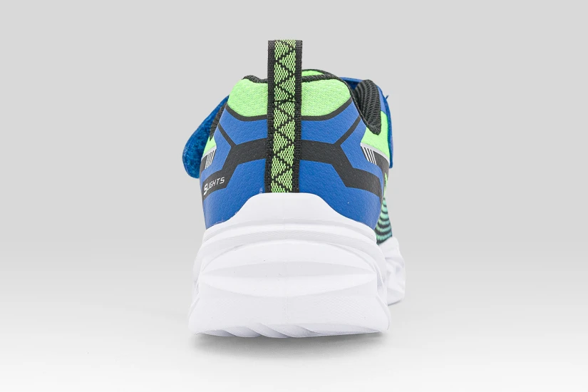 Skechers S Lights Vortex 3.0 Παιδικά Sneakers Μπλε, Λαχανί, Λευκά