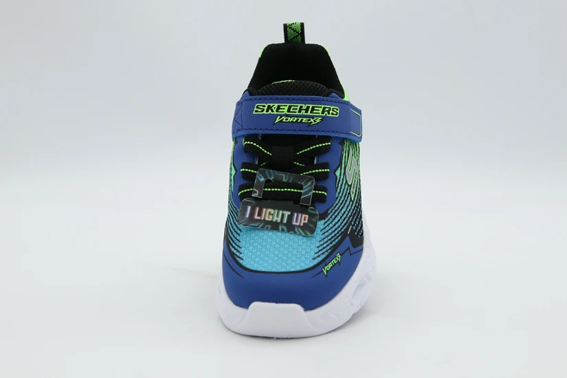 Skechers S Lights-Vortex 3.0 Βρεφικά Sneakers Μπλε, Γαλάζια, Φυτρί, Λευκά