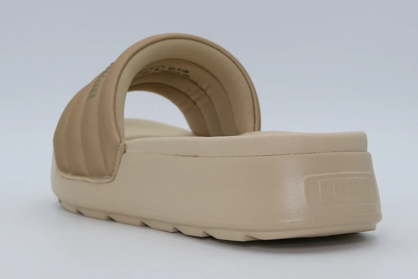 Puma Karmen Puffy Aqua Metallics Παντόφλες Χρυσές, Μπεζ