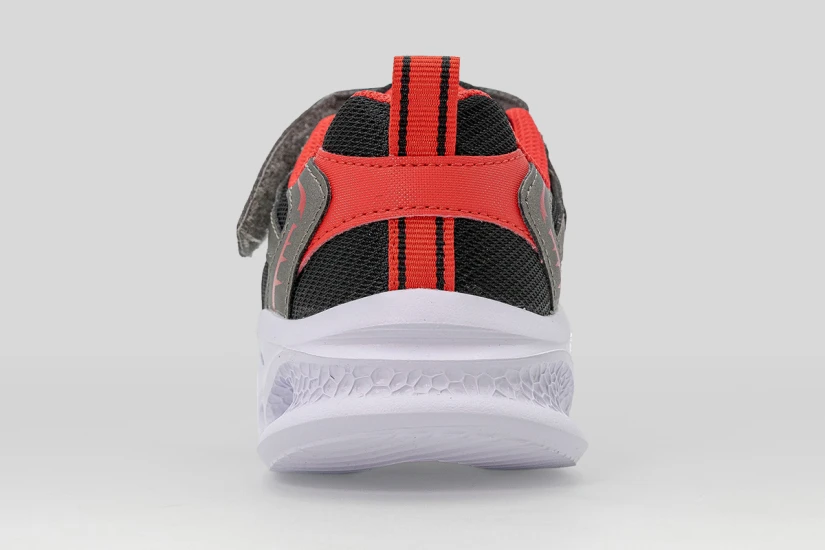 Skechers S Lights Meteor Lights Παιδικά Sneakers Γκρι, Μαύρα, Λευκά
