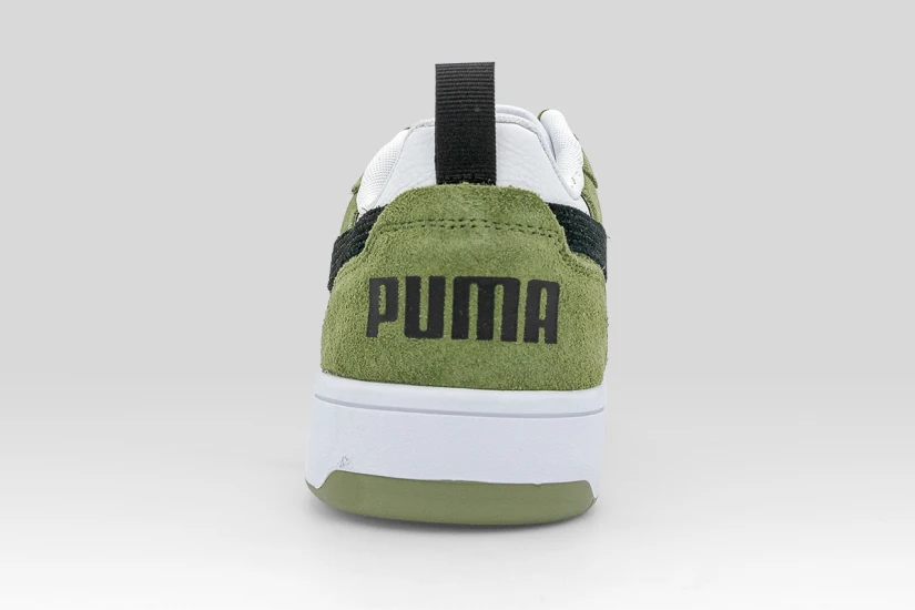 Puma Rebound V6 Low Ανδρικά Sneakers Λαδί, Μαύρα, Λευκά