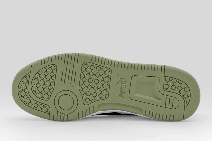 Puma Rebound V6 Low Ανδρικά Sneakers Λαδί, Μαύρα, Λευκά