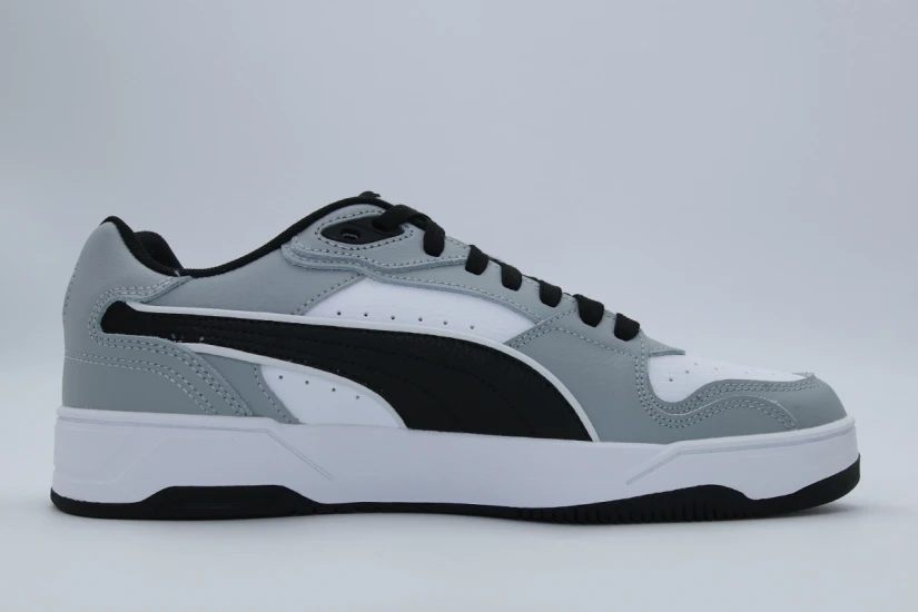 Puma RBD Break Low Ανδρικά Sneakers Λευκά, Γκρι, Μαύρα