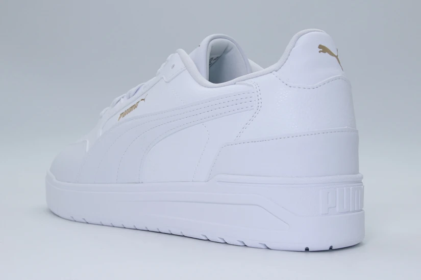 Puma Shuffle Downtown Ανδρικά Sneakers Λευκά