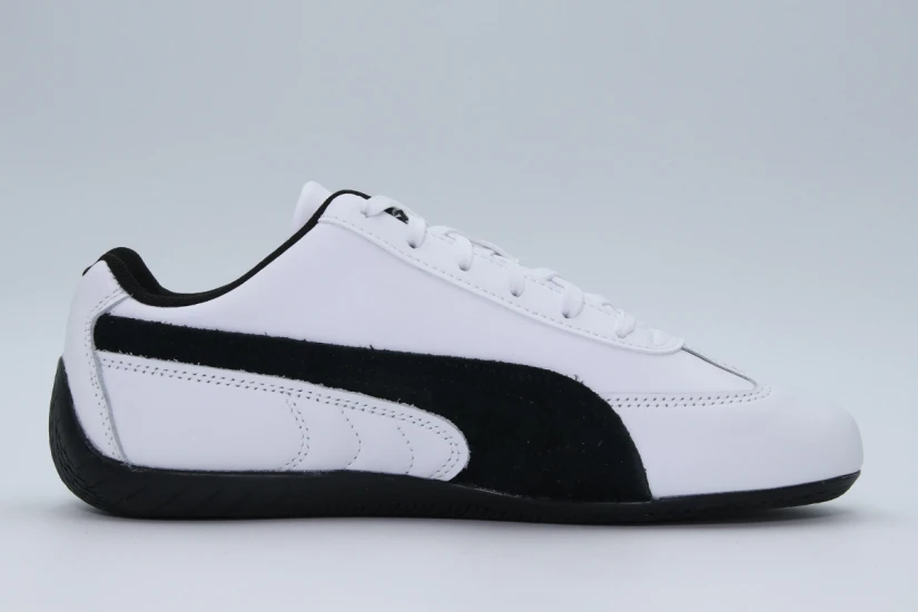 Puma Speedcat Leather Unisex Sneakers Λευκά, Μαύρα