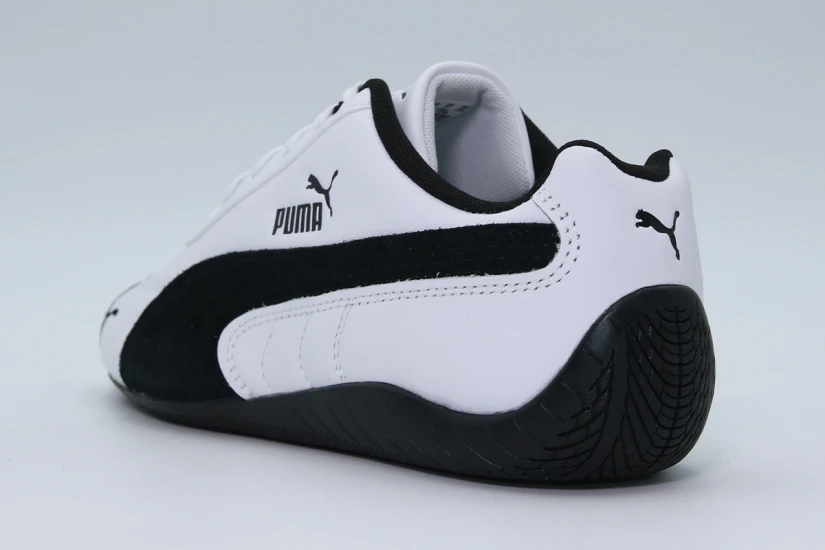 Puma Speedcat Leather Unisex Sneakers Λευκά, Μαύρα