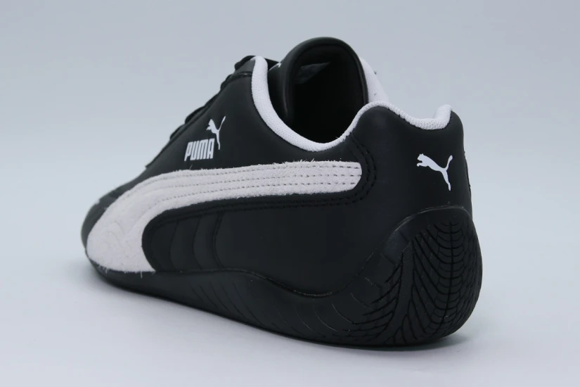 Puma Speedcat Leather Unisex Sneakers Μαύρα, Λευκά
