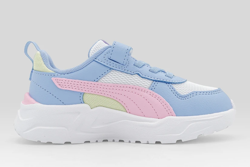 Puma Trinity 2 LT Βρεφικά Sneakers Λιλά, Λευκά, Ροζ, Κίτρινα