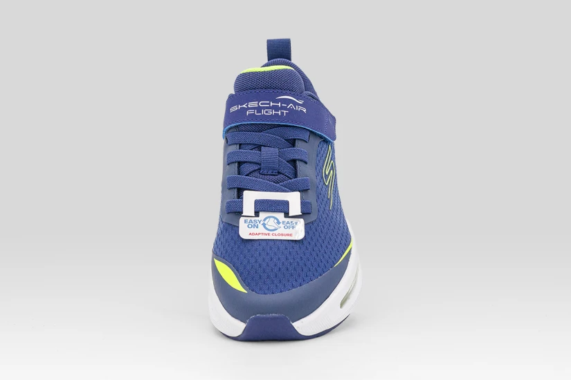 Skechers Air Flight Παιδικά Sneakers Μπλε, Λευκά, Κίτρινο Φλούο