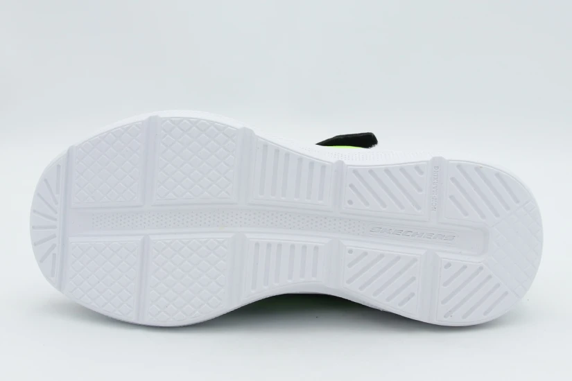 Skechers Microspec Velocity-Grid-Drift Παιδικά Sneakers Μαύρα, Μπλε, Λαχανί, Λευκά
