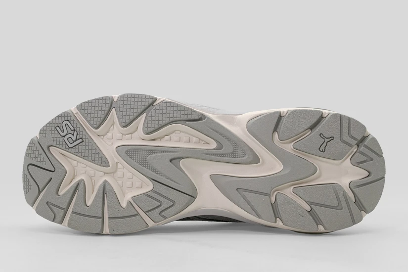 Puma RS Surge Hairy Suede Ανδρικά Sneakers Γκρι Ανοιχτό, Εκρού