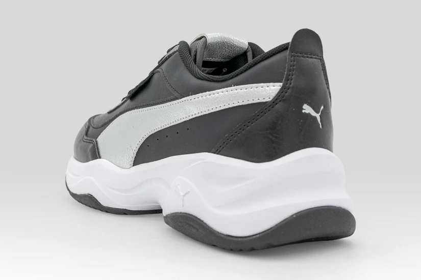 Puma Cilia Mode Metallic Whisper Sneakers Μαύρα, Λευκά, Ασημί