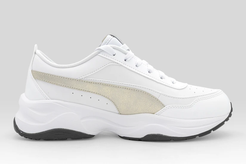 Puma Cilia Mode Metallic Whisper Sneakers Λευκά, Μαύρα, Ασημί