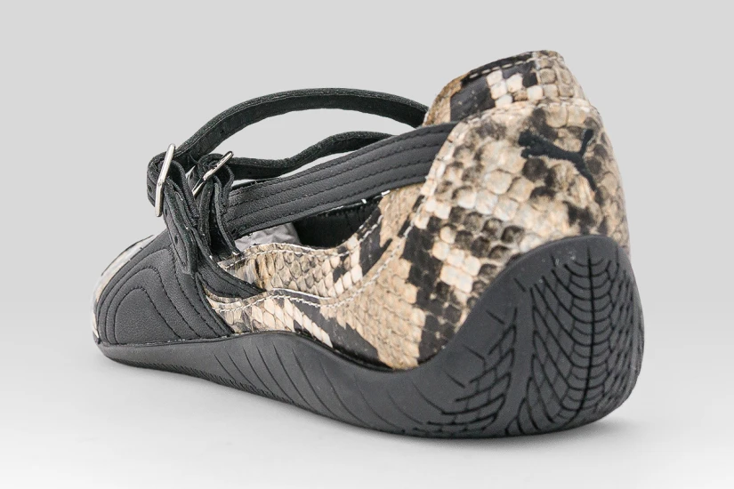 Puma Speedcat Ballet Snake Print Sneakers Μαύρα, Μπεζ, Λευκά