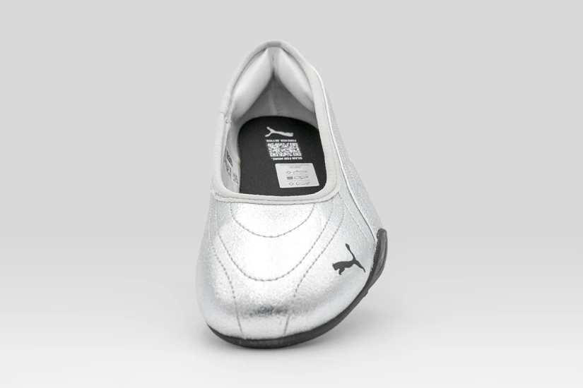 Puma Catch Metallic Whisper Γυναικείες Μπαλαρίνες Ασημί