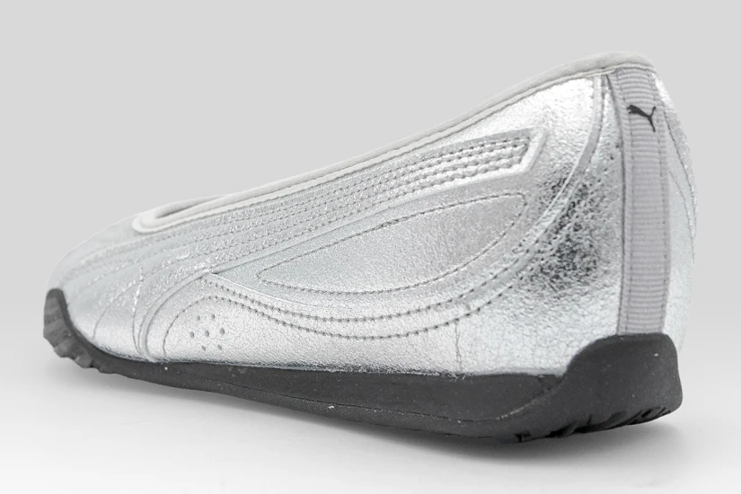 Puma Catch Metallic Whisper Γυναικείες Μπαλαρίνες Ασημί