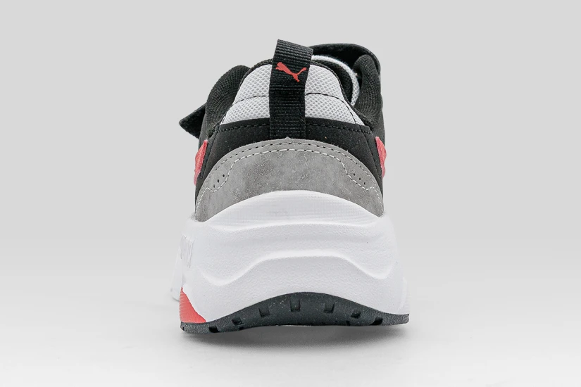 Puma Trinity 2 LT Mid 90S Παιδικά Sneakers Μαύρα, Λευκά, Κόκκινα