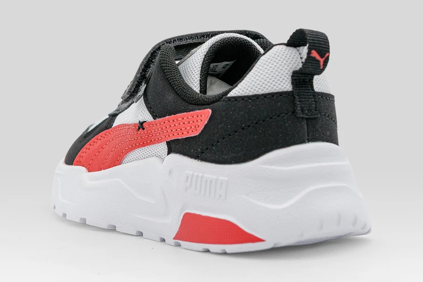 Puma Trinity 2 LT Mid 90S Βρεφικά Sneakers Μαύρα, Λευκά, Κόκκινα
