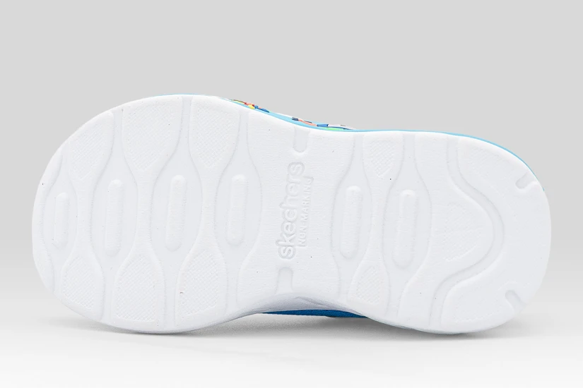Skechers Play Scene Βρεφικά Sneakers Μπλε, Λευκά, Πορτοκαλί