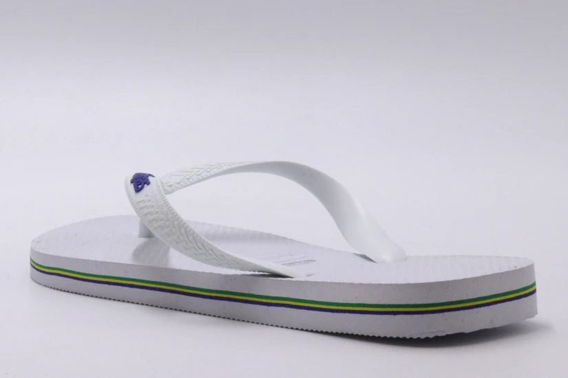 Havaianas Brazil Logo Unisex Σαγιονάρες Λευκές