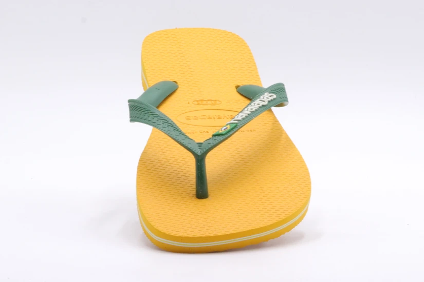 Havaianas Brasil Logo Unisex Σαγιονάρες Κίτρινές, Πράσινες, Λευκές