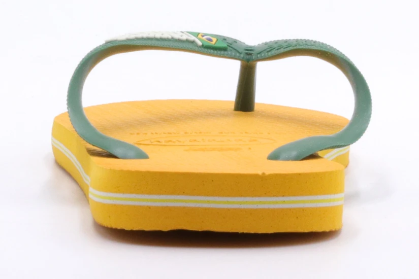 Havaianas Brasil Logo Unisex Σαγιονάρες Κίτρινές, Πράσινες, Λευκές