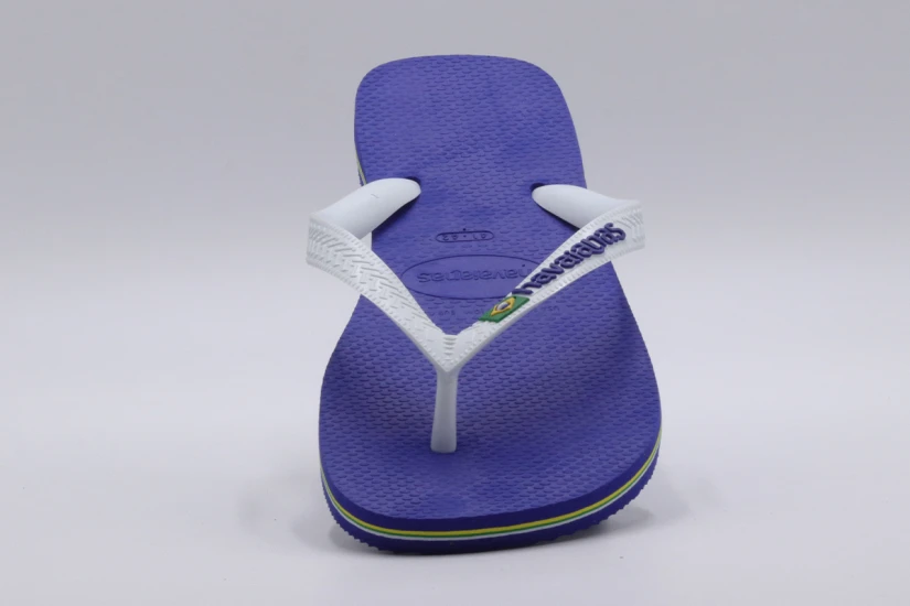 Havaianas Brasil Logo Unisex Σαγιονάρες Μπλε, Λευκές