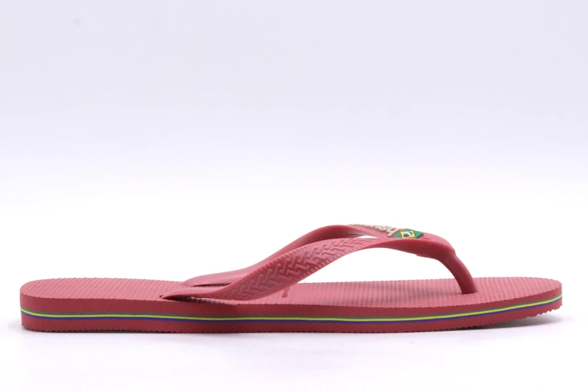 Havaianas Brasil Logo Unisex Σαγιονάρες Σάπιο Μήλο