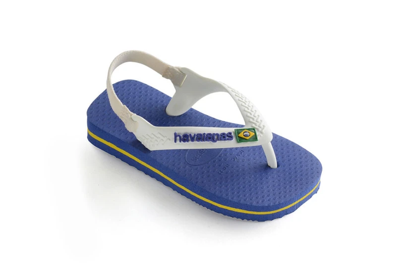Havaianas Brasil Logo Βρεφικές Σαγιονάρες Ρουά, Λευκό