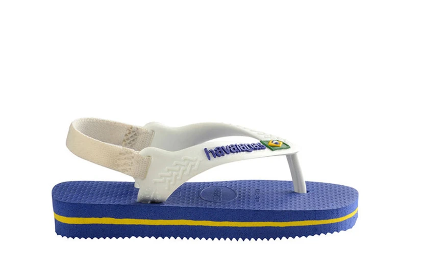 Havaianas Brasil Logo Βρεφικές Σαγιονάρες Ρουά, Λευκό