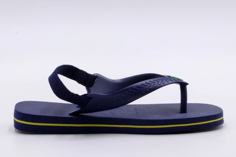 Havaianas Brasil Logo Βρεφικές Σαγιονάρες Μπλε Σκούρο