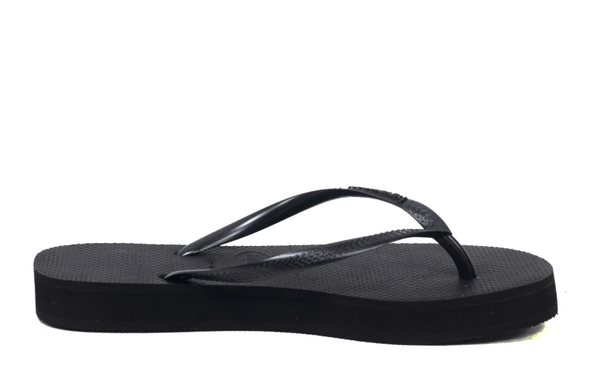 Havaianas Slim Flatform Σαγιονάρες Μαύρες