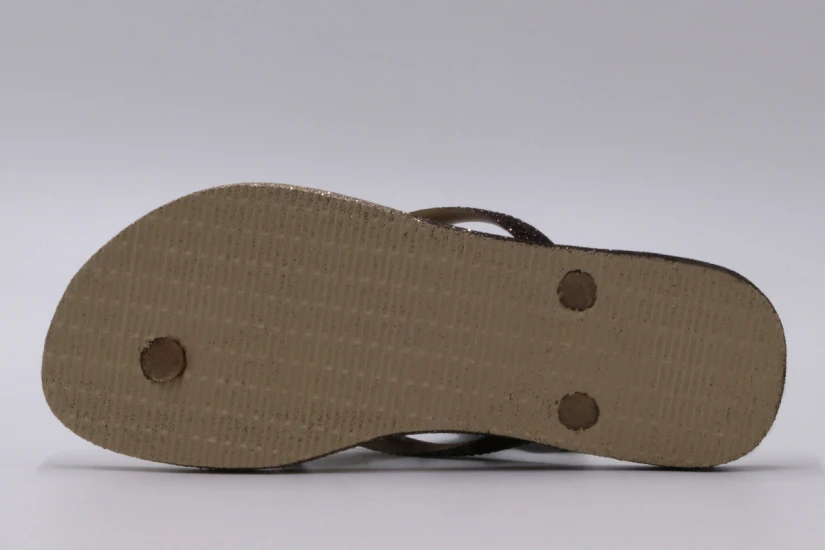 Havaianas Slim Sparkle Σαγιονάρες Μπεζ, Χρυσές