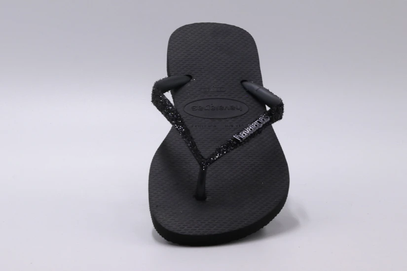 Havaianas Slim Glitter II Σαγιονάρες Μαύρες