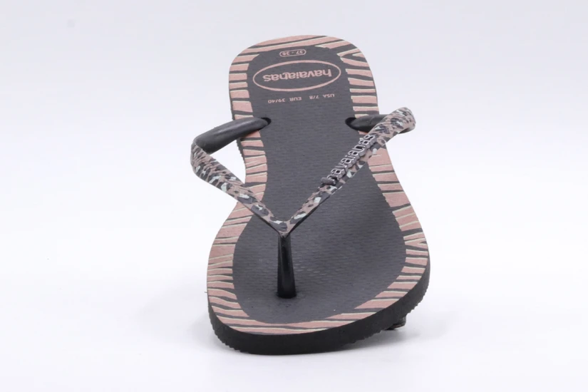 Havaianas Slim Animals Fashion Σαγιονάρες Μαύρες, Καφέ, Λευκές