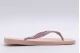 Havaianas Slim Square Logo Metallic Σαγιονάρες Ροζ, Φούξια