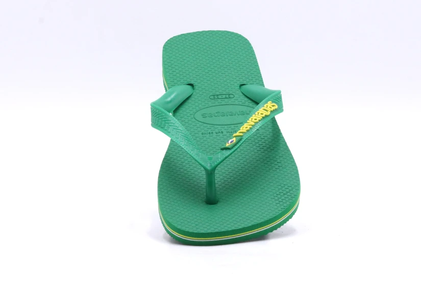 Havaianas Brasil Logo Unisex Σαγιονάρες Πράσινες