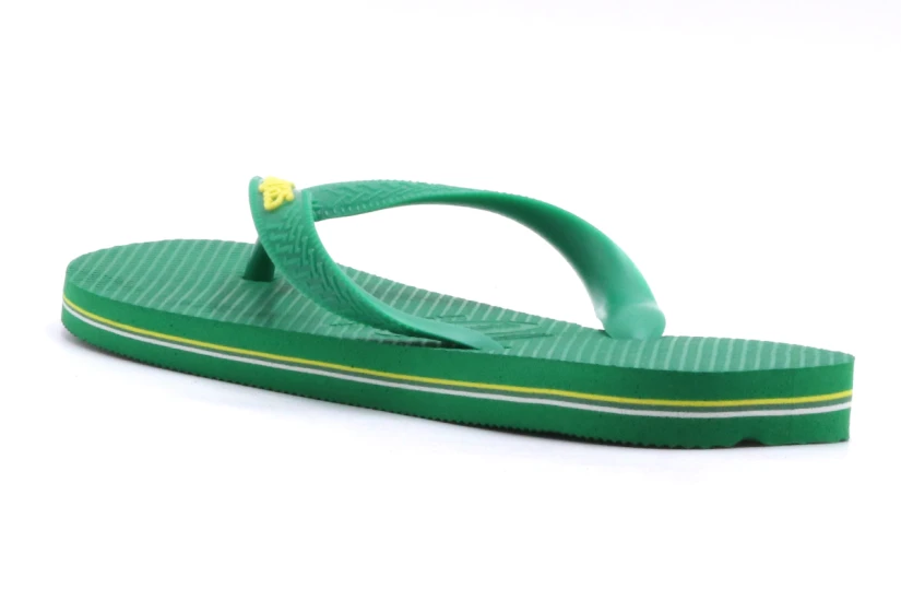 Havaianas Brasil Logo Unisex Σαγιονάρες Πράσινες