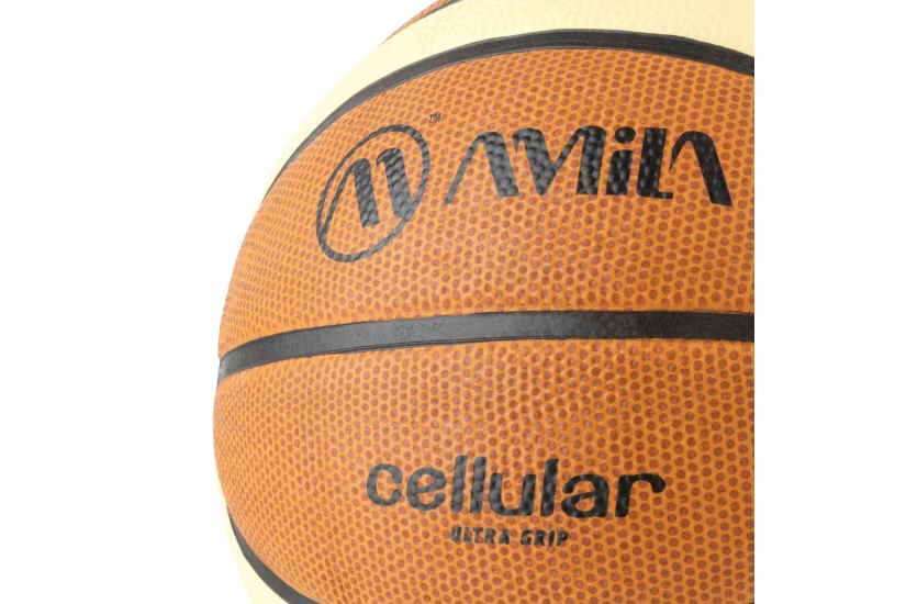 Amila Cellular Μπάλα Μπάσκετ Καφέ, Μπεζ, Μαύρη